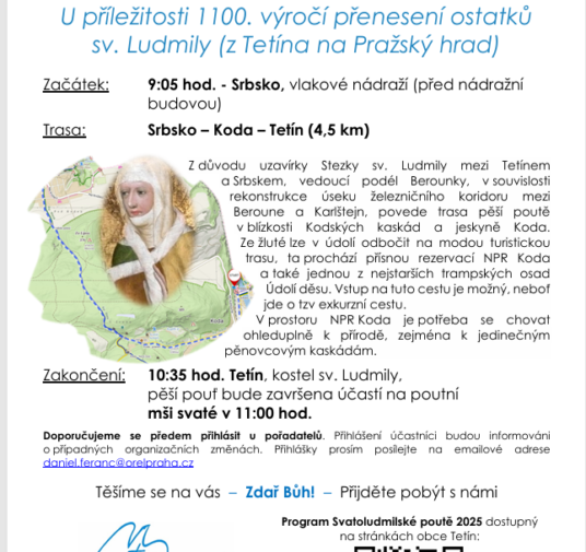 Úspěch Orla Dobříš a našich farníků Rity a Iva + pozvánka na Pouť na Tetín 20. 9.
