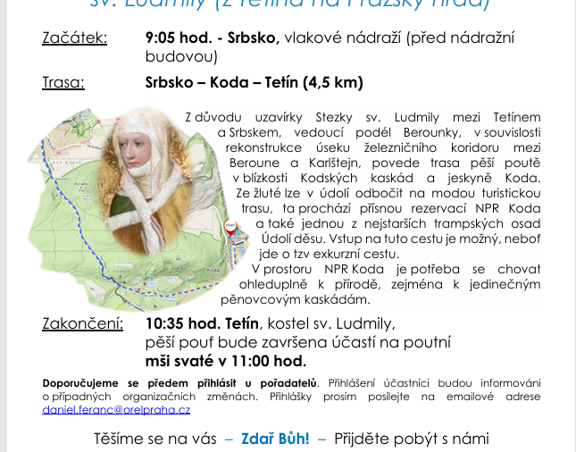 Úspěch Orla Dobříš a našich farníků Rity a Iva + pozvánka na Pouť na Tetín 20. 9.