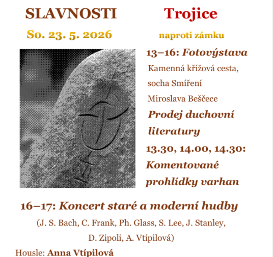 23. 5. Májové slavnosti v kostele Nejsvětější Trojice