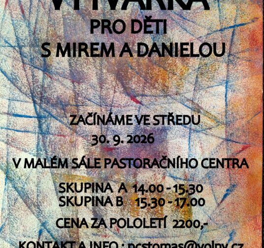 Výtvarný kroužek Mira a Daniely - od 30. 9.